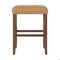 Alaterre Furniture Madison Backless Bar Height Stool True Walnut Finish with Cognac PU AVMA2220 - alternate 2